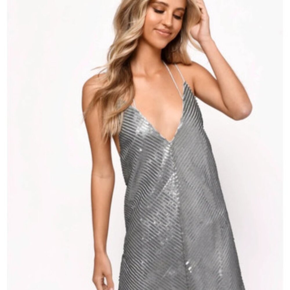 Silver Tobi Minidress